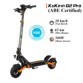 KuKirin G2 Pro ABE electric scooter front view urban commuting