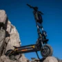 KuKirin G4 Max electric scooter riding on extreme off-road terrain-12